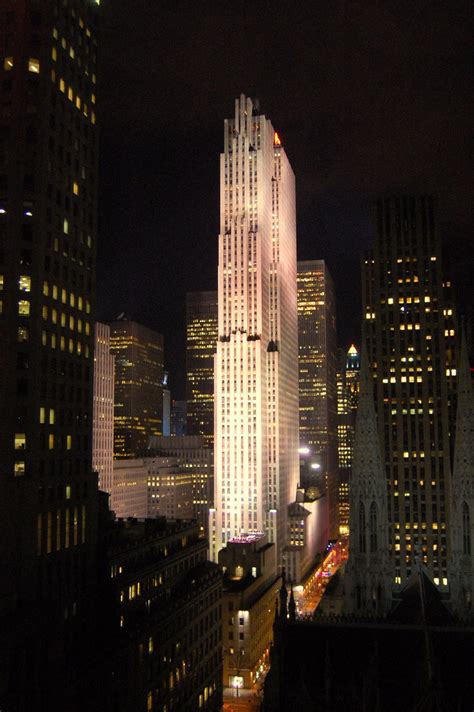 New York The Rockefeller Center By Night Cláudio Lísias Santos