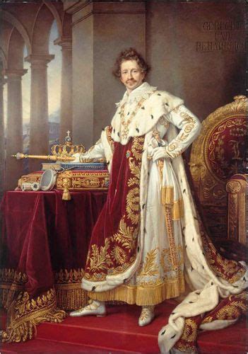 Ludwig I Louis I Of Bavaria Standing Beside The Bavarian Crown