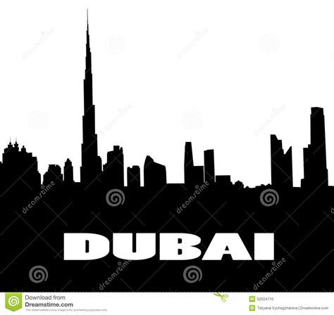 Vector illustration of london with colorful icons of routemaster buses and landmark buildings. Silhouette of the Dubai stock illustration. Illustration ...