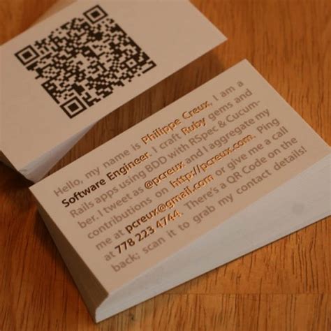 50 Best Examples Of Qr Code In Business Card