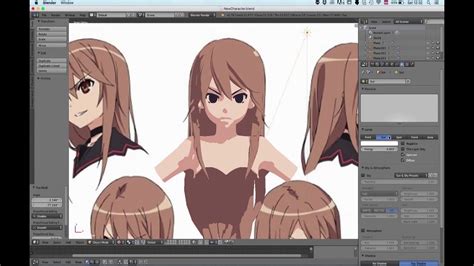 3d anime face and head modelling practice x20 [blender] youtube