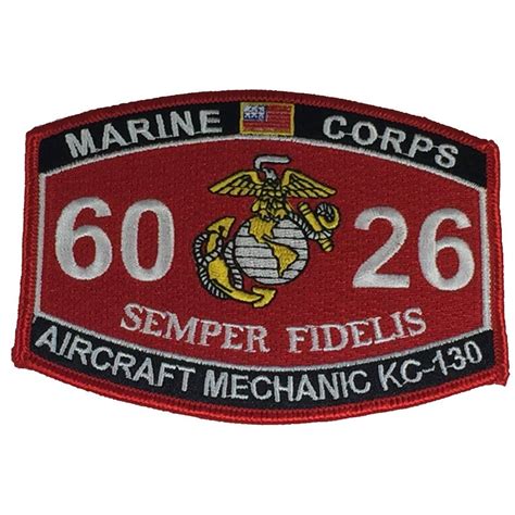 Marine Corps 6026 Aircraft Mechanic Kc 130 Semper Fidelis Mos Patch Ega