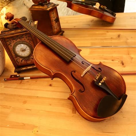 Handel Best Violin 44 Fiddle Stringed Instrument With Wood Maple Ebony