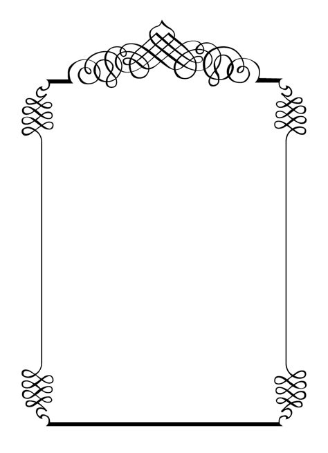 Free Vintage Clip Art Images Calligraphic Frames And Borders