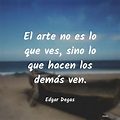 Edgar Degas: El arte no es lo que ves, sino