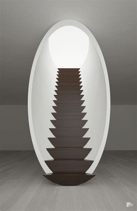 Beautiful Floating Staircase Combination Of Cocoon Tunnel And Egg