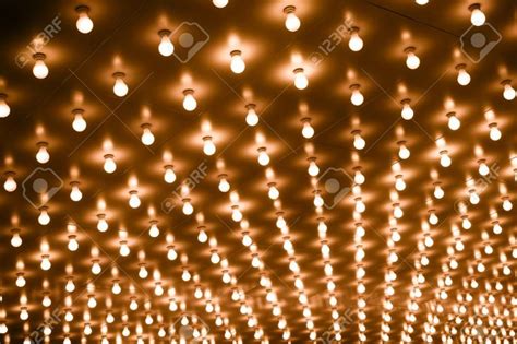 Photo Of Theater Marquee Lights With Rows Of Lightbulbs On A Theatre