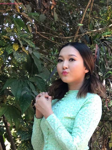 Cute Celebrity Wint Yamone Hlaing In Myanmar Dress