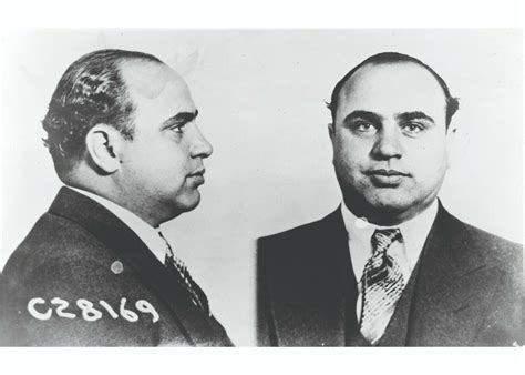 Al Capone Mug Shot Double Gangster Mafia Reprint Photo 2 Sizes To