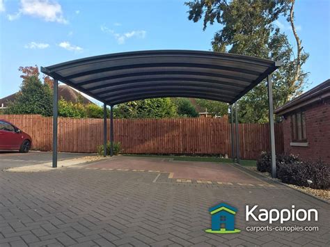 When a double carport just won't do, you can upgrade to a triple carport. Double Carport Canopy Installed in Wednesfield | Kappion Carports & Canopies