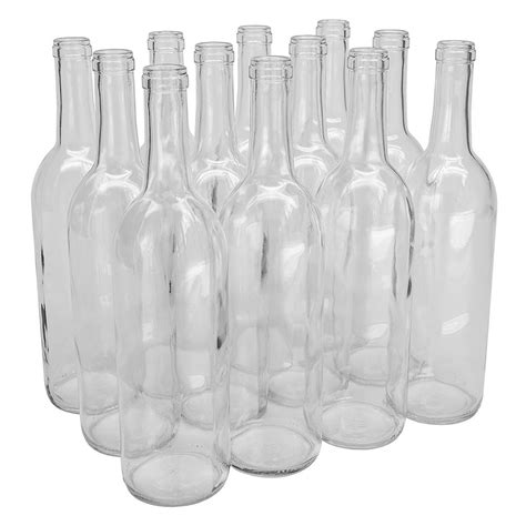 Wine Bottles Clear 750ml Case Of 12