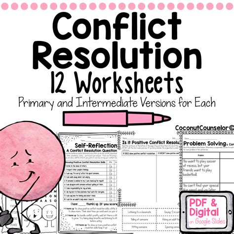 Couples Conflict Resolution Worksheet Pdf Form Fill Out And Sign