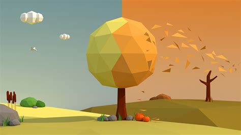 Artstation Low Poly Autumn