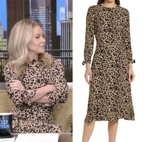 Live With Kelly And Ryan March 2023 Kelly Ripas Black And Tan Printed