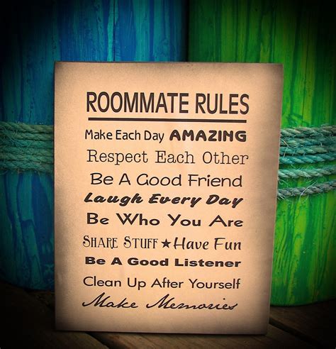 House Rules For Roommates Template