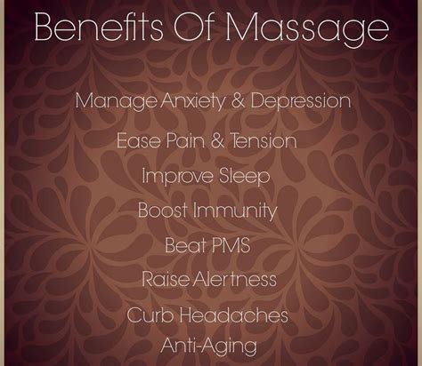 Massage Benefits Massage Quotes Pinterest