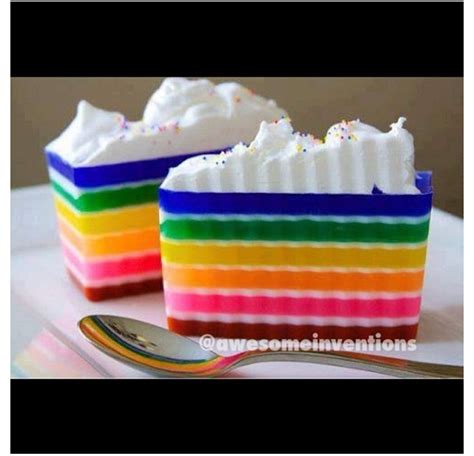 Patrick's day, birthdays, holidays, rainy days, and sunny days—you can't go wrong with anything rainbow colored. Rainbow jello cake! | Recipes | Pinterest | Cakes, Jello ...