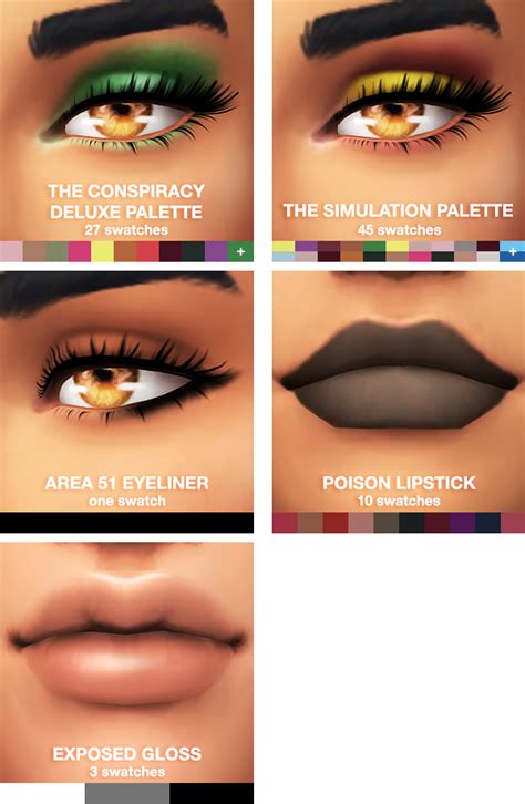 My Sims 4 Blog Makeup By Crypticsim