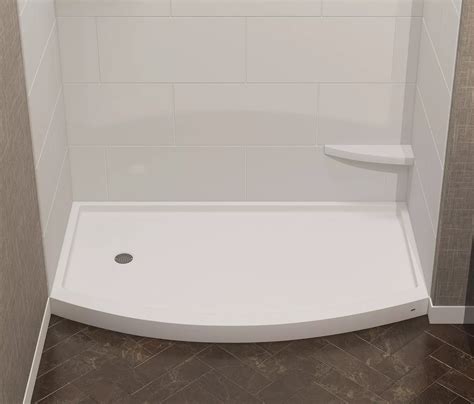 Cfp 30 36 60 Curved Shower Pan Mincey Marble