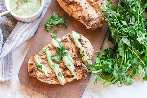 .avocado salsa chicken marinade1½ lb. Healthy Cilantro Avocado Cream Sauce Chicken - Gluten Free