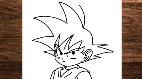 How To Draw Kid Goku Youtube