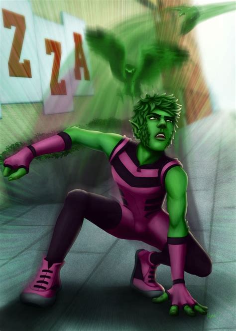 Pin On Beast Boy Dc Comics