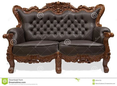 classical carved wooden sofa stock image image  retro design