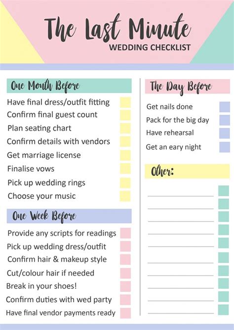 Things To Do The Night Before Your Wedding