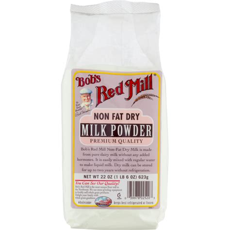 Bob S Red Mill Non Fat Dry Milk Powder 22 Oz Instacart