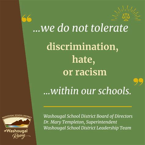 We Do Not Tolerate Discrimination Wsd