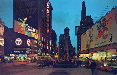 Vintage Times Square New York City Night 1960s Ryan Khatam Flickr