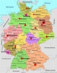Detaillierte karte von Deutschland