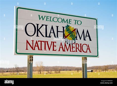 Oklahoma City Welcome Sign Stock Photos And Oklahoma City Welcome Sign
