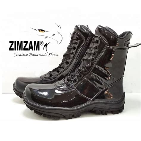 Promo Sepatu Boots Pria Pdl Pdh Tni Polri Kilap Tanpa Semir Boots Pdl