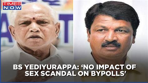 Karnataka Sex Cd Scandal Cm Bs Yediyurappa Openly Backs Ramesh Jarkiholi Gives Him Clean Chit