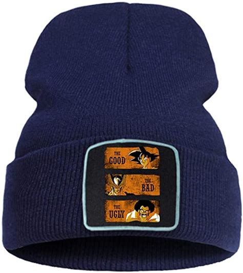 Douzxc Hat Knitted Hat Beanie Hat Dragon Ball Z Beanies Cap Cotton Japan Anime The Goku Knitted