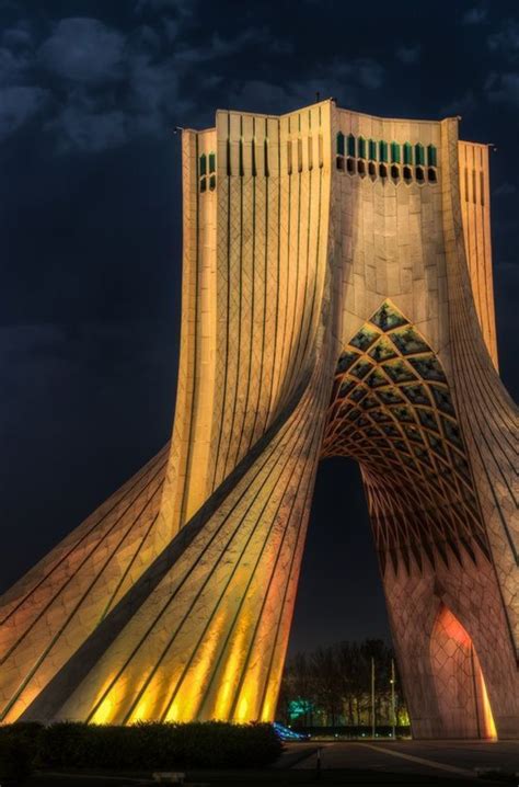 Azadi Tower Freedom Light Gate Tehran Iran Unique Architecture