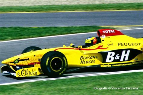 Yellow Snake Jordan V10 At San Marino Gp 1997 Ralf Schumacher Formula1