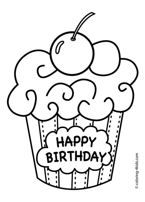 Happy Birthday Line Drawing At Getdrawings Free Download