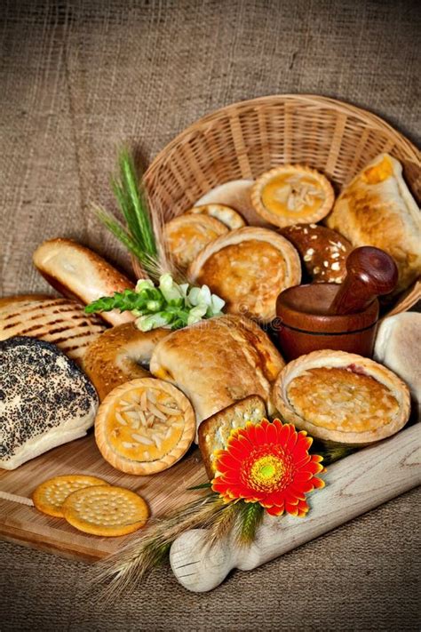 Assortment Of Bakery Products Stock Photo Image Of Background Food