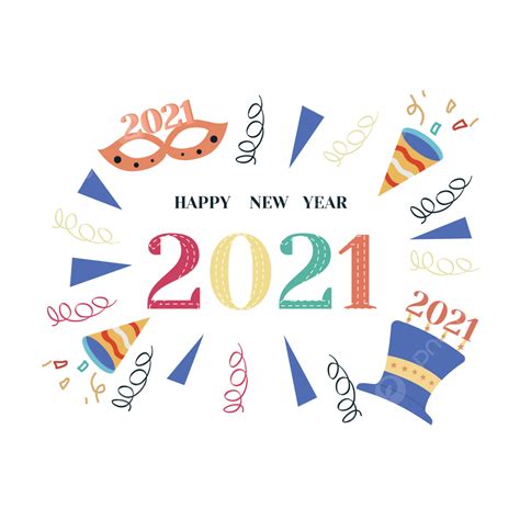 2021 New Year Party Decoration Illustration 2021 New Year Party Png