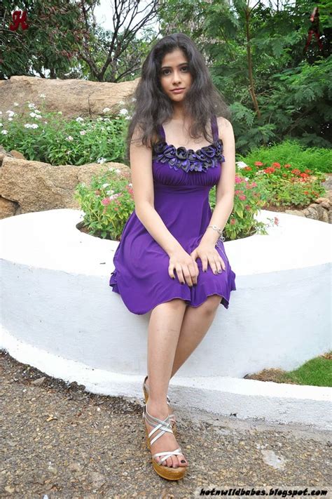 Kasmeera Flaunting Her Figure In Purple Mini Gown Hot N