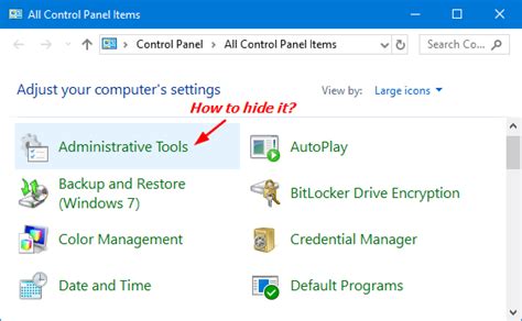 How To Hide Programs From Control Panel In Windows 10 Images