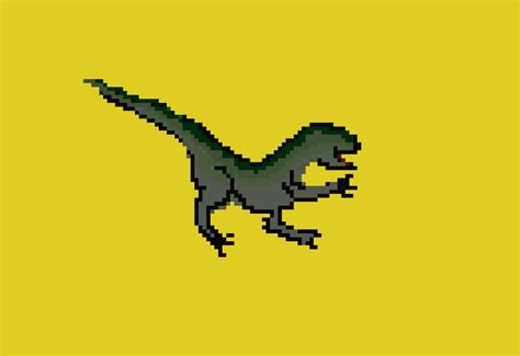 Raptor Yellow Pixel Art Maker