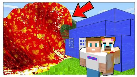 Onda Gigante Di Lava Contro Casa Di Acqua Minecraft 18 Youtube