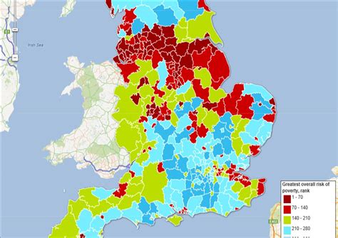 The Library Poverty Map Of England