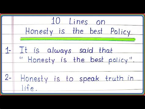 ⛔ Honesty Is The Best Policy Composition Honesty Is The Best Policy