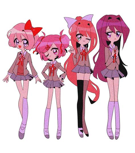 If Ddlc Was A 90s Anime Itomilky On Twitter Ddlc
