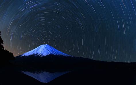 Autoentropy “ Starry Night Over Mt Fuji ” Long Exposure Night