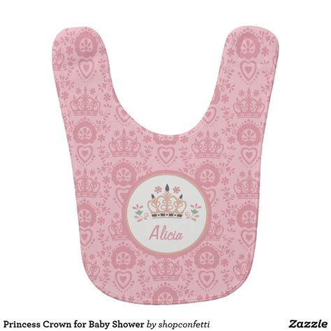 Princess Crown For Baby Shower Baby Bib Baby Bibs Baby